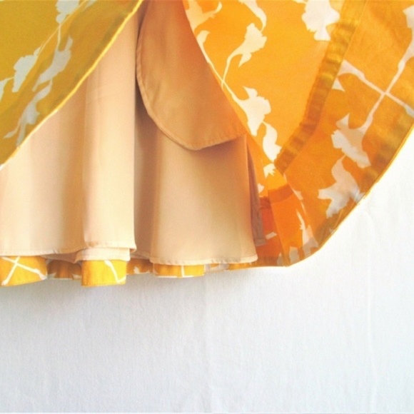 SOLD Anthropologie Charlotte Yellow  Skirt - Picture 3 of 4